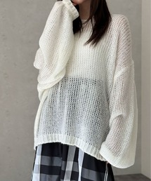【新色入荷】透かし編みプルオーバー