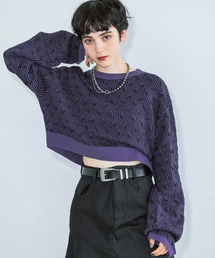 PAGEBOY | クロスケーブルショートプルオーバー(ニット/セーター)