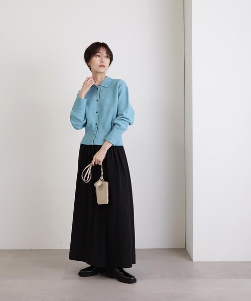 N.(N. Natural Beauty Basic)(エヌエヌナチュラルビューティーベーシック)の「【S Size Line】◆ナイロンギャザースカート(スカート・レディース・ブルー/ナチュラル/ブラック・SMALL/MEDIUM)」の8枚目の写真