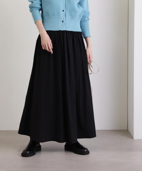 N.(N. Natural Beauty Basic)(エヌエヌナチュラルビューティーベーシック)の「【S Size Line】◆ナイロンギャザースカート(スカート・レディース・ブルー/ナチュラル/ブラック・SMALL/MEDIUM)」の11枚目の写真