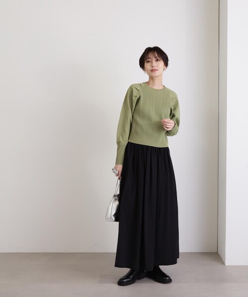 N.(N. Natural Beauty Basic)(エヌエヌナチュラルビューティーベーシック)の「【S Size Line】◆ナイロンギャザースカート(スカート・レディース・ブルー/ナチュラル/ブラック・SMALL/MEDIUM)」の13枚目の写真