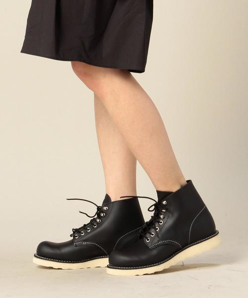 RED WING（レッドウィング）の「BY RED WING ラウンドトゥブーツ/ブラック：（ブーツ・レディース・ブラック・6h/5/4h/5h/6）」の3枚目の写真
