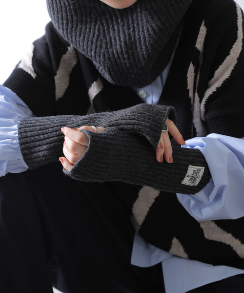 JOURNAL STANDARD relume（ジャーナルスタンダード　レリューム）の「HAMILTON KNIT アームウォーマー（手袋・メンズ・サファリグリーン/グレー/ブラック系その他・FREE）」の21枚目の写真