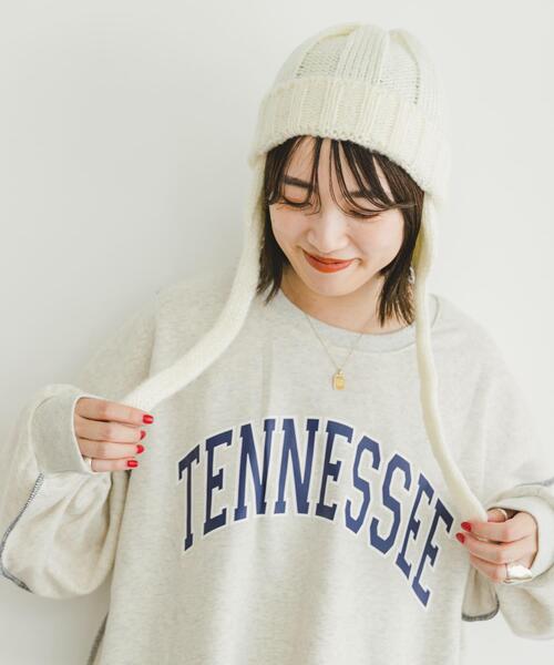 ITEMS URBANRESEARCH（アイテムズ アーバンリサーチ）の「フライトニットキャップ（ニットキャップ/ビーニー・レディース・ブラック/オフホワイト・-）」の6枚目の写真