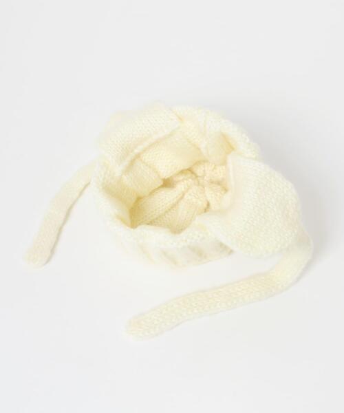 ITEMS URBANRESEARCH（アイテムズ アーバンリサーチ）の「フライトニットキャップ（ニットキャップ/ビーニー・レディース・ブラック/オフホワイト・-）」の5枚目の写真