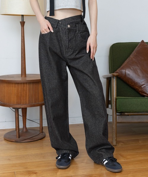 3.3 Field Trip （3.3フィールドトリップ）の「3.3 Field Trip／レイヤードデニムパンツ 2977554（デニムパンツ・レディース・ブラック/ブルー・SMALL/MEDIUM）」の2枚目の写真