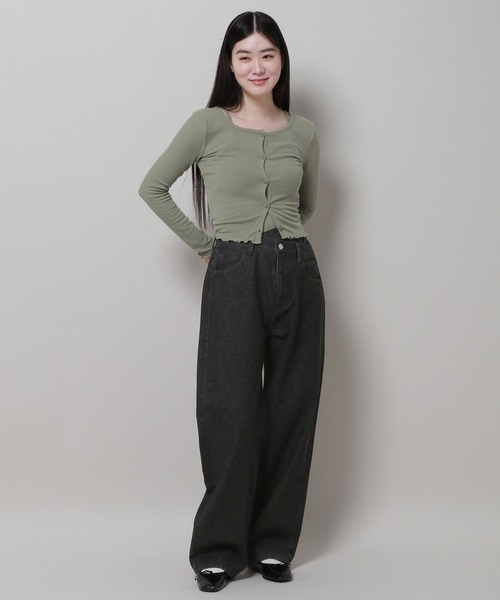 3.3 Field Trip （3.3フィールドトリップ）の「3.3 Field Trip／レイヤードデニムパンツ 2977554（デニムパンツ・レディース・ブラック/ブルー・SMALL/MEDIUM）」の16枚目の写真