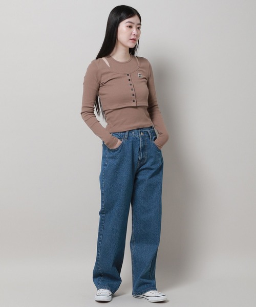 3.3 Field Trip （3.3フィールドトリップ）の「3.3 Field Trip／レイヤードデニムパンツ 2977554（デニムパンツ・レディース・ブラック/ブルー・SMALL/MEDIUM）」の22枚目の写真