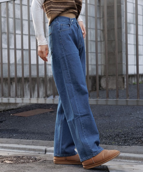 3.3 Field Trip （3.3フィールドトリップ）の「3.3 Field Trip／レイヤードデニムパンツ 2977554（デニムパンツ・レディース・ブラック/ブルー・SMALL/MEDIUM）」の3枚目の写真