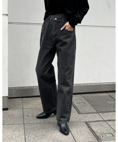 3.3 Field Trip （3.3フィールドトリップ）の「3.3 Field Trip／レイヤードデニムパンツ 2977554（デニムパンツ・レディース・ブラック/ブルー・SMALL/MEDIUM）」の10枚目の写真