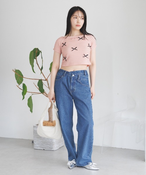 3.3 Field Trip （3.3フィールドトリップ）の「3.3 Field Trip／レイヤードデニムパンツ 2977554（デニムパンツ・レディース・ブラック/ブルー・SMALL/MEDIUM）」の12枚目の写真