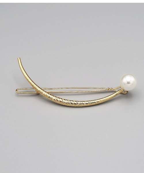 Cupid Heart(キューピッドハート)の「【Cupid Heart】結婚式アクセ!パール付きメタルラウンドバレッタ(バレッタ/ヘアクリップ・レディース・ゴールド/シルバー・MEDIUM)」の8枚目の写真