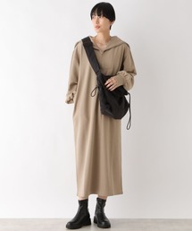 LEPSIM | 裏毛ハーフジップワンピース　980040(ワンピース)