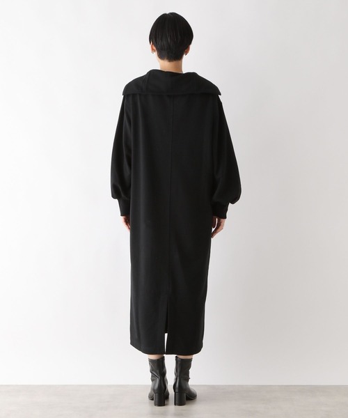 LEPSIM（レプシィム）の「裏毛ハーフジップワンピース　980040（ワンピース・レディース・ブラウン/オフホワイト/ブラック・FREE）」の12枚目の写真