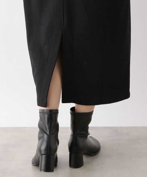 LEPSIM（レプシィム）の「裏毛ハーフジップワンピース　980040（ワンピース・レディース・ブラウン/オフホワイト/ブラック・FREE）」の18枚目の写真