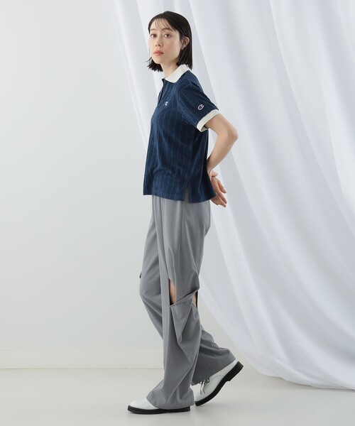 Ray BEAMS（レイビームス）の「Ray BEAMS / サイド ツイスト パンツ（その他パンツ・レディース・ライトグレー/ブラック・0/1）」の9枚目の写真