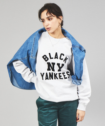 【SCREEN STARS】BLACK YANKEES / ブラックヤンキース / ビッグシルエット裏起毛クルースウェット