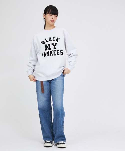 SCREEN STARS(スクリーンスターズ)の「【SCREEN STARS】BLACK YANKEES / ブラックヤンキース / ビッグシルエット裏起毛クルースウェット(スウェット・メンズ・ホワイト系その他/ブラック・M/L/XL)」の20枚目の写真