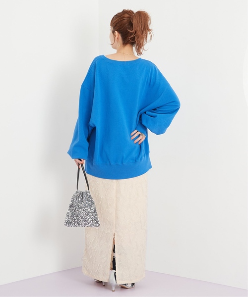 B.C STOCK（ベーセーストック）の「《追加》【Gleamy/グリーミー】ジャガードスカート（スカート・レディース・アイボリー/ブラック・FREE）」の14枚目の写真