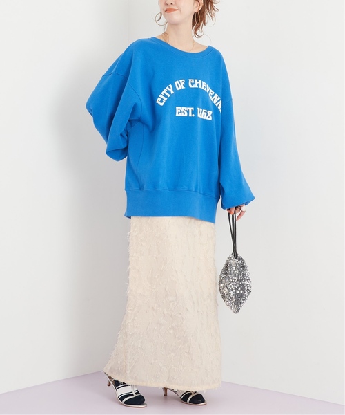 B.C STOCK（ベーセーストック）の「《追加》【Gleamy/グリーミー】ジャガードスカート（スカート・レディース・アイボリー/ブラック・FREE）」の15枚目の写真