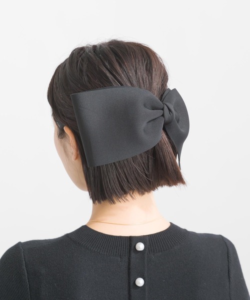 PICCIN（ピッチン）の「ビッグリボンバレッタ（バレッタ/ヘアクリップ・レディース・ブラック・FREE）」の9枚目の写真