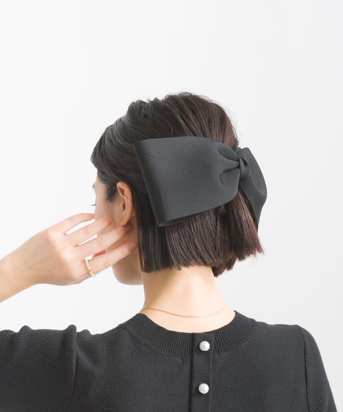 PICCIN（ピッチン）の「ビッグリボンバレッタ（バレッタ/ヘアクリップ・レディース・ブラック・FREE）」の10枚目の写真