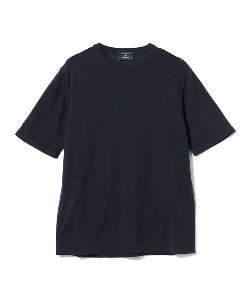 美品 【別注】MORGANO / コットン ショートスリーブ ニット ポロシャツ