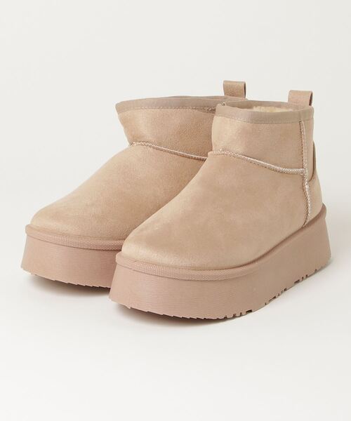 Dedes（デデス）の「Dedes 厚底 ムートン ショートブーツ（ブーツ・レディース・ブラック/グレー/ブラウン/ベージュ・40/38/44/42/36）」の17枚目の写真