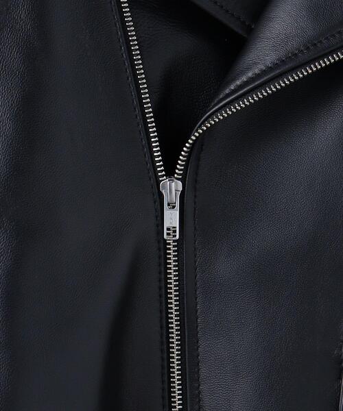 6（ロク）の「＜6(ROKU)＞フリンジ レザー ライダース（その他アウター