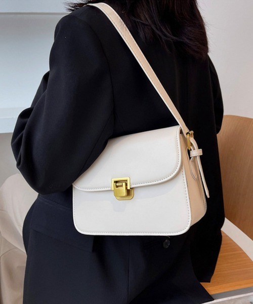Miniministore(ミニミニストア)の「ミニスクエアショルダーバッグ コンパクト(ショルダーバッグ・レディース・ブラック/オフホワイト/ダークブラウン/ブラウン・フリー)」の2枚目の写真
