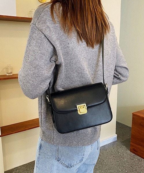 Miniministore(ミニミニストア)の「ミニスクエアショルダーバッグ コンパクト(ショルダーバッグ・レディース・ブラック/オフホワイト/ダークブラウン/ブラウン・フリー)」の3枚目の写真