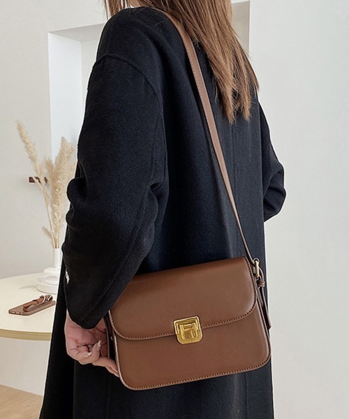 Miniministore(ミニミニストア)の「ミニスクエアショルダーバッグ コンパクト(ショルダーバッグ・レディース・ブラック/オフホワイト/ダークブラウン/ブラウン・フリー)」の5枚目の写真