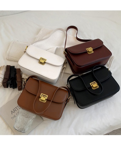 Miniministore(ミニミニストア)の「ミニスクエアショルダーバッグ コンパクト(ショルダーバッグ・レディース・ブラック/オフホワイト/ダークブラウン/ブラウン・フリー)」の14枚目の写真