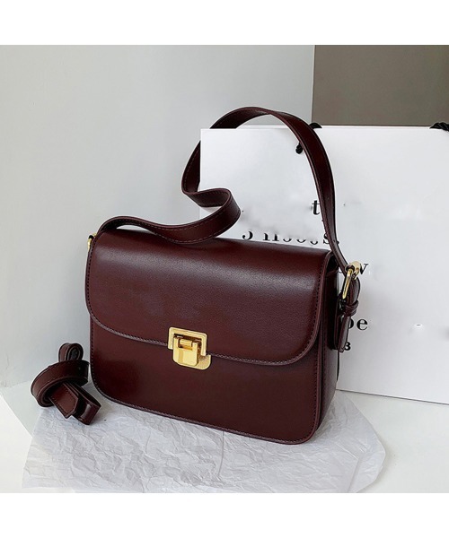 Miniministore(ミニミニストア)の「ミニスクエアショルダーバッグ コンパクト(ショルダーバッグ・レディース・ブラック/オフホワイト/ダークブラウン/ブラウン・フリー)」の16枚目の写真