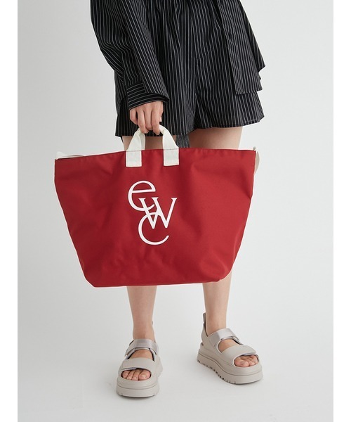 emmi（エミ）の「【emmi atelier】ewcトートバック（ショルダーバッグ・レディース・ネイビー/レッド/クリーム・FREE）」の7枚目の写真