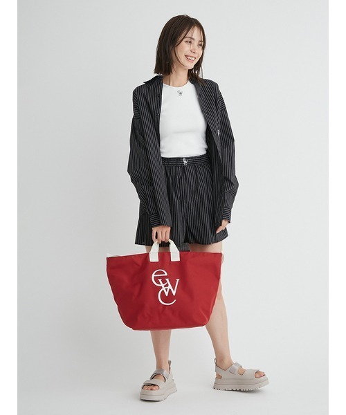 emmi（エミ）の「【emmi atelier】ewcトートバック（ショルダーバッグ・レディース・ネイビー/レッド/クリーム・FREE）」の8枚目の写真