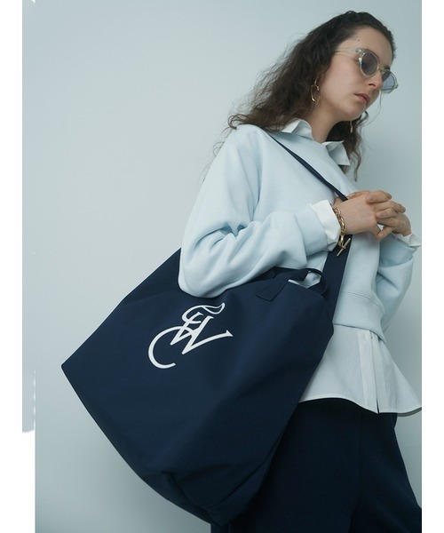 emmi（エミ）の「【emmi atelier】ewcトートバック（ショルダーバッグ・レディース・ネイビー/レッド/クリーム・FREE）」の4枚目の写真