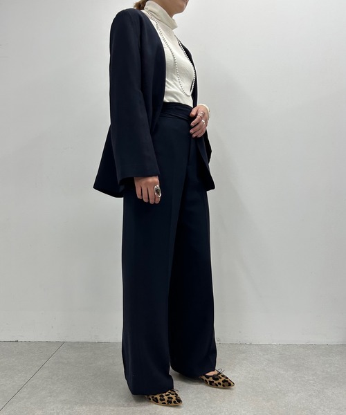 SHENERY（シーナリー）の「リネンライクグルカワイドパンツ  