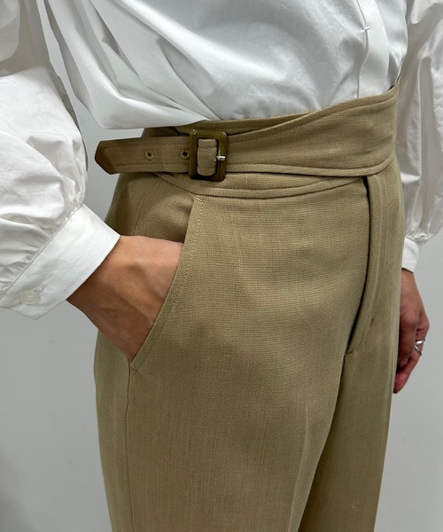 SHENERY(シーナリー)の「リネンライクグルカワイドパンツ(その他パンツ・レディース・ベージュ/ネイビー・38/36)」の19枚目の写真