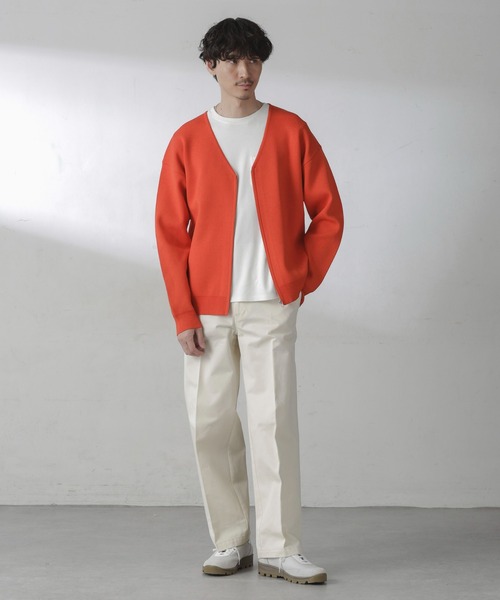 NANO universe（ナノユニバース）の「ZIPカーディガン（カーディガン/ボレロ・メンズ・ブラック/オレンジ/チャコール/グリーン・M/L）」の10枚目の写真