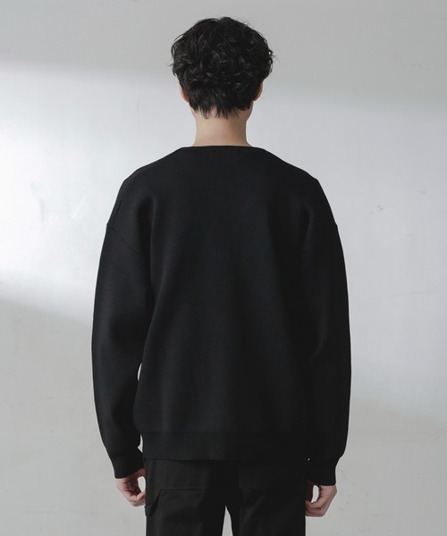 NANO universe（ナノユニバース）の「ZIPカーディガン（カーディガン/ボレロ・メンズ・ブラック/オレンジ/チャコール/グリーン・M/L）」の14枚目の写真