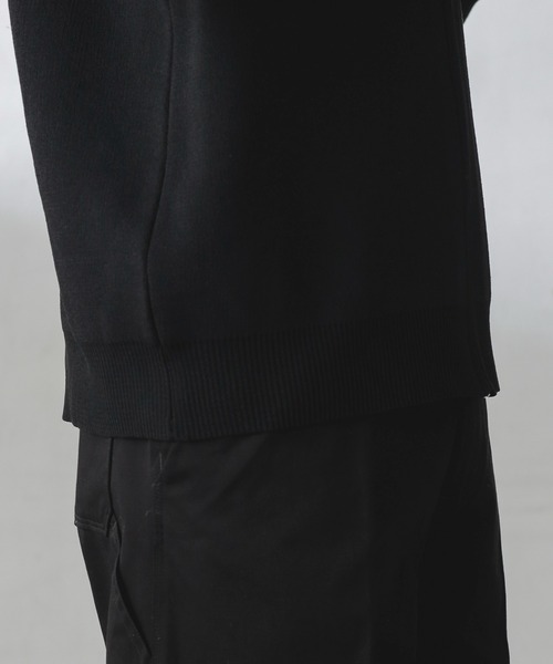 NANO universe（ナノユニバース）の「ZIPカーディガン（カーディガン/ボレロ・メンズ・ブラック/オレンジ/チャコール/グリーン・M/L）」の17枚目の写真