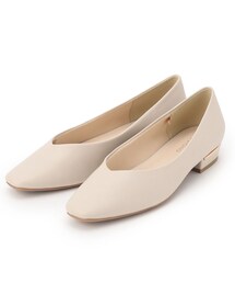 OPAQUE.CLIP | ≪ヒルナンデス！で紹介≫ メタルパーツVフラットパンプス【抗菌防臭/2㎝ヒール】(パンプス)