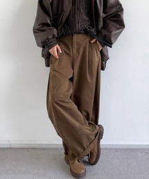 2Tuck Wide Slacks/2タックワイドストレートスラックス クラシック