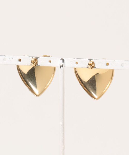 LOWRYS FARM（ローリーズファーム）の「ステンレスハートピアス　102446（ピアス（両耳用）・レディース・ゴールド/シルバー・FREE）」の3枚目の写真