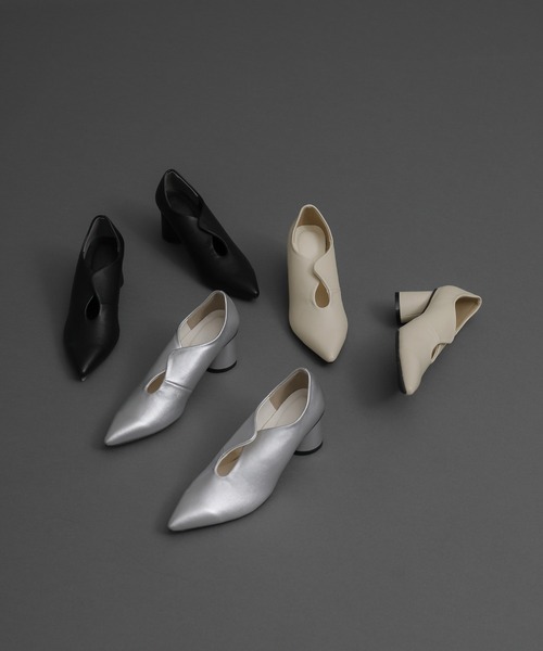 select MOCA（セレクトモカ）の「【ZOZO限定】スリットカットパンプス（パンプス・レディース・シルバー/アイボリー/ブラック・MEDIUM/SMALL/LARGE）」の7枚目の写真