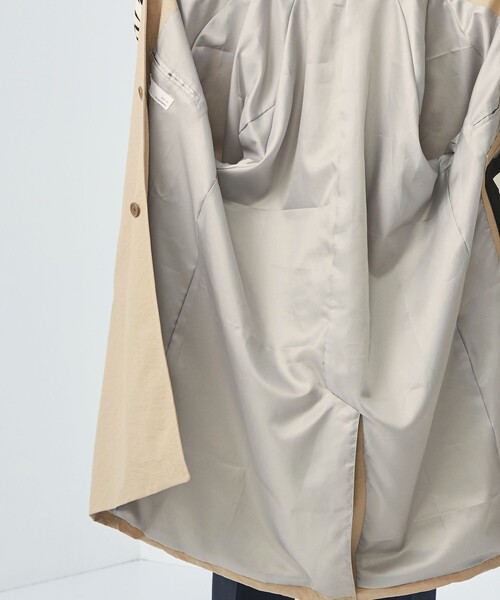 green label relaxing（グリーンレーベルリラクシング）の「ナイロンオックス ラグラン ステンカラーコート -撥水-（ステンカラーコート・メンズ・グレー/ライトグレー/ベージュ/ネイビー・S/M/L/XL/XS）」の22枚目の写真
