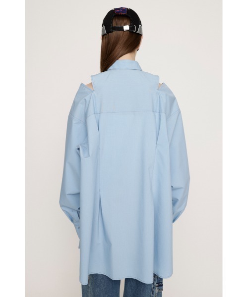 SLY（スライ）の「2WAY OVER SIZE SH ツーウェイ オーバー サイズ シャツ（シャツ/ブラウス・レディース・ライトブルー/ピンク/ホワイト・FREE）」の17枚目の写真