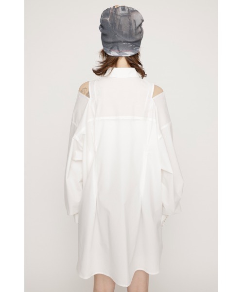 SLY（スライ）の「2WAY OVER SIZE SH ツーウェイ オーバー サイズ シャツ（シャツ/ブラウス・レディース・ライトブルー/ピンク/ホワイト・FREE）」の7枚目の写真