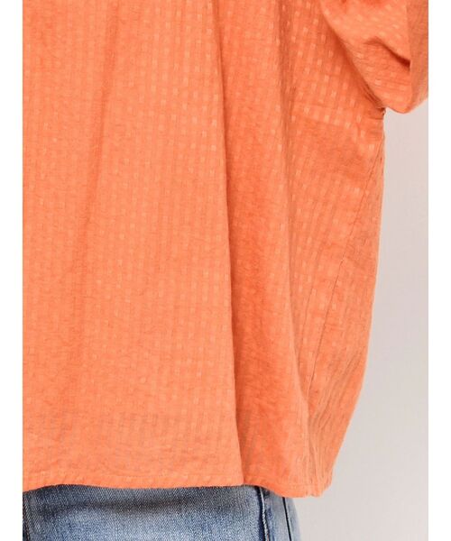 Ungrid（アングリッド）の「オフショルギャザーボリュームブラウス（シャツ/ブラウス・レディース・オフホワイト/オレンジ・FREE）」の5枚目の写真